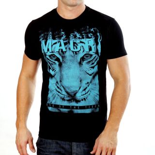 Mens Eye of The Tiger 2 Tee BLACK boxing retro print tshirt animal $59 
