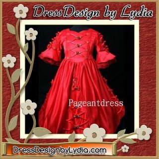   Victorian Princess Pageant Easter Party Little Girls Dress Wear 8/9