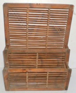vintage old very beautiful wooden book magazine rack from india