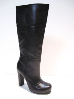 Luca Stefani Patty Leather High Heel Fashion Boots Size 8 New