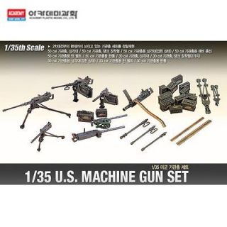   ]Toy Figure Set 1/35th Scale U.S. MACHINE GUN SET Model Tank Army Kit