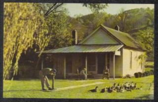 1960 s jack daniels family office lynchburg tn postcard from