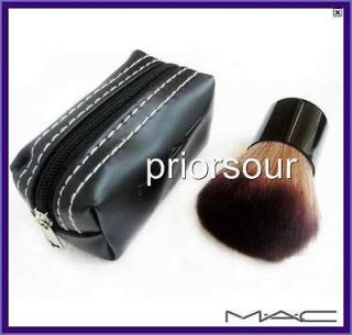 mac kabuki 182 makeup brush brand new bag pouch combo