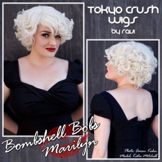 Marilyn Monroe Madonna Inspired Bombshell Blonde Bob Halloween Party 