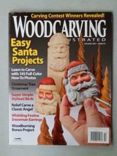 WOODCARVING ILLUSTRATED HOLIDAY 2011 ISSUE 57 EASY SANTA PROJECTS