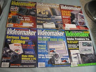 LOT OF 18 VIDEOMAKER MAGAZINE 2003 2004 Camcorders Editing Computer 