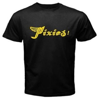 The Pixies T Shirt Alternative Rock Band Logo Black Tee, Size S,M,L 