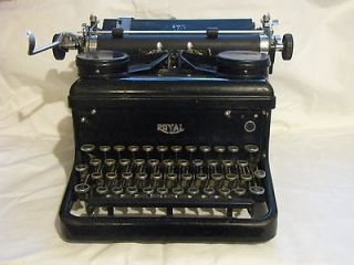 Vtg Black Royal Glass Key Est. 1937 KHM Typewriter Desk Jewelry Works 