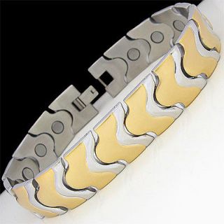   COOL HEAVY 70g POWER MAGNETIC THERAPY Stainless Steel Bracelet 8.5