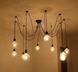   with bulbs & remote control Edison Chandelier Light Pendant Lamp  L36