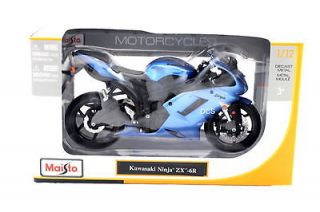 Maisto 1/12 Kawasaki Ninja ZX 6R Blue Motorcycles New In Box