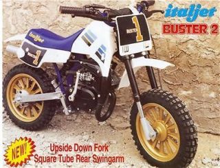1992 italjet buster 2 50cc mini cosmo 2 page brochure