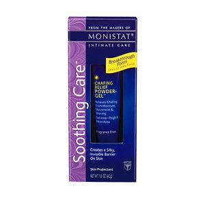 monistat soothing care relief powder chafing gel new time left
