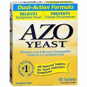 AZO Natural Yeast Prevention Tablets 60 CT Homeopathic (VAGINAL YEAST 