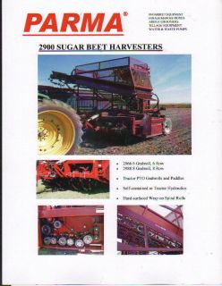 parma 2900 tractor sugar beet harvester brochure leaflet time left