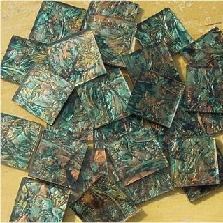   Gold Van Gogh Stained Glass Mosaic Tiles Glass Pieces   Half Pack