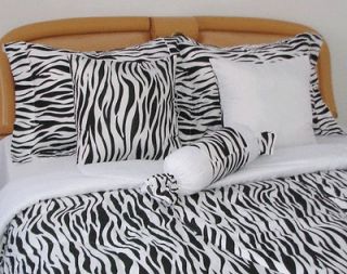 Newly listed 7 Pcs ZEBRA LUXURY BED IN A BAG Full KF204