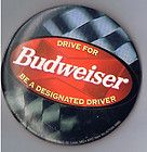 Drive for Budweiser Beer DD 1998 Pinback Button Brewery Advertising 