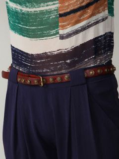 new leather sam studded belt by motif 56 size l