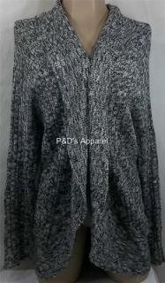 Womens Plus Size Clothing Style & Co 1X 2X 3X Gray Black Sweater 