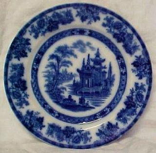 royal doulton madras flow blue 8 5 8 luncheon plate s  