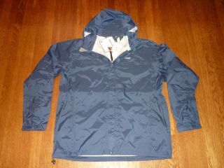 marmot precip rain coat jacket tempest blue mens xl new