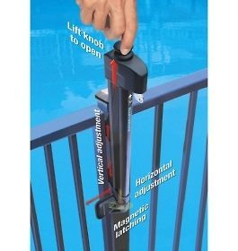 magna latch long pool gate lock top pull action suitable