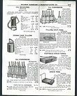 1929 ad Marquette Challenge Quart Oil Service Set Bottles Carry Rack 