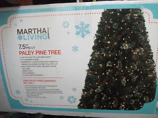 Martha Stewart Living 7.5 ft Christmas Tree w/ lights Paley Pine Tree 
