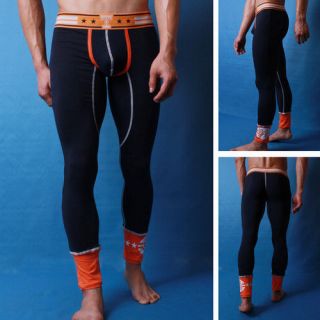 Pcs Mens Underwear Thermal M L XL Sz Blue Red Gray Color Long Pants 