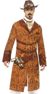 Steampunk Victorian Western Cowboy Gunslinger Halloween Fancy Dress 