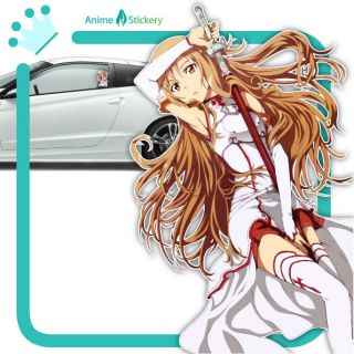 sword art online asuna anime car decal sticker 002 from