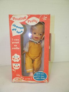   AMERICAN CHARACTER POUTING PRITTI DOLL STYLE 5020 11 IN ORIGINAL BOX