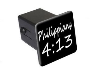 Philippians 4 13   Christian Bible Verse 2 Tow Trailer Hitch Cover 