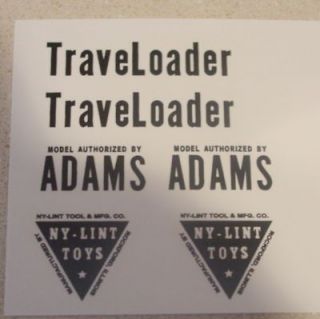 nylint adams traveloader const toy decals ny 060 time left