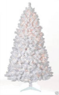 Newly listed 6.5 White Pine Pre Lit w/ Clear Lights Christmas Tree 