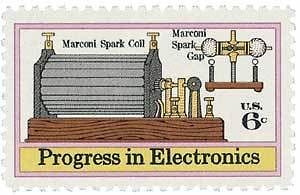 1973 6c marconi s spark coil scott 1500 mint f