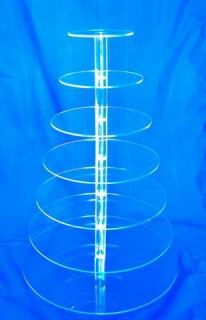 Tier Cupcake Stand Clear Maypole Acrylic for Wedding and Birthday 