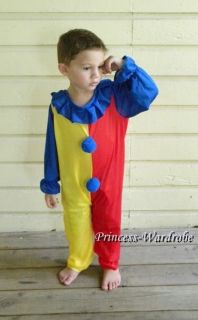 HALLOWEEN Circus Clown Juggler Party Unisex Costume Cosplay Fun Wear 4 