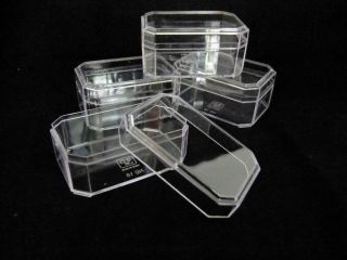 clear Plastic Diamond shape Boxes for contain small items A18