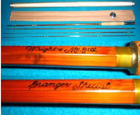 Wright & McGill Vintage Granger Special split bamboo fly rod MINT 