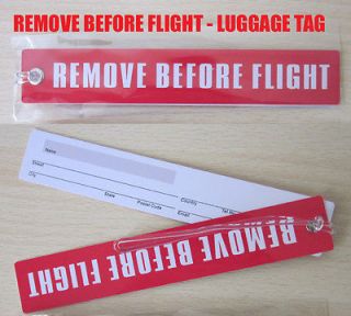   FLIGHT BRIGHT RED SUITCASE LUGGAGE TAG QTY 1 PIECE RED/White NEW