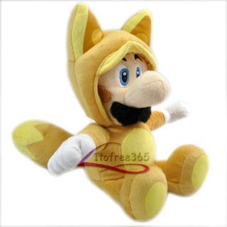 New Super Mario 12.5 Fox Kitsune Luigi Plush Doll Toy MX1747