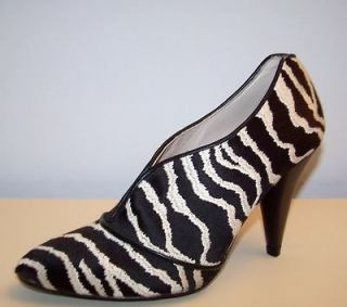 lulu guinness ria zebra print boots shooties booties