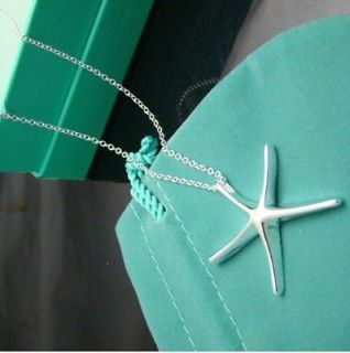 2012 wholesale hot sale fashion sterling silver starfish necklace gift