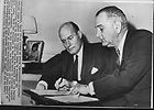 1965 President Johnson signing bill with Nicholas Katzenbach Wire 