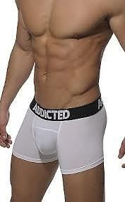 Addicted AD30 Modal White Basic Boxer Underwear Boxers. New free post