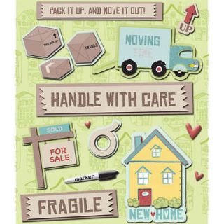 COMPANY STICKER MEDLEY MOVING NEW HOME HOUSE FAMILY 3D SCRAPBOOK 