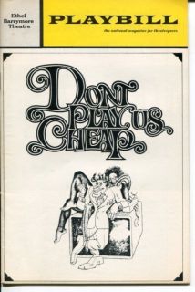 Esther Rolle Melvin Van Peebles Dont Play Us Cheap 1972 Opening Night 
