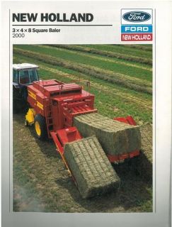 new holland 2000 square baler brochure bxf10  11 79 buy it 